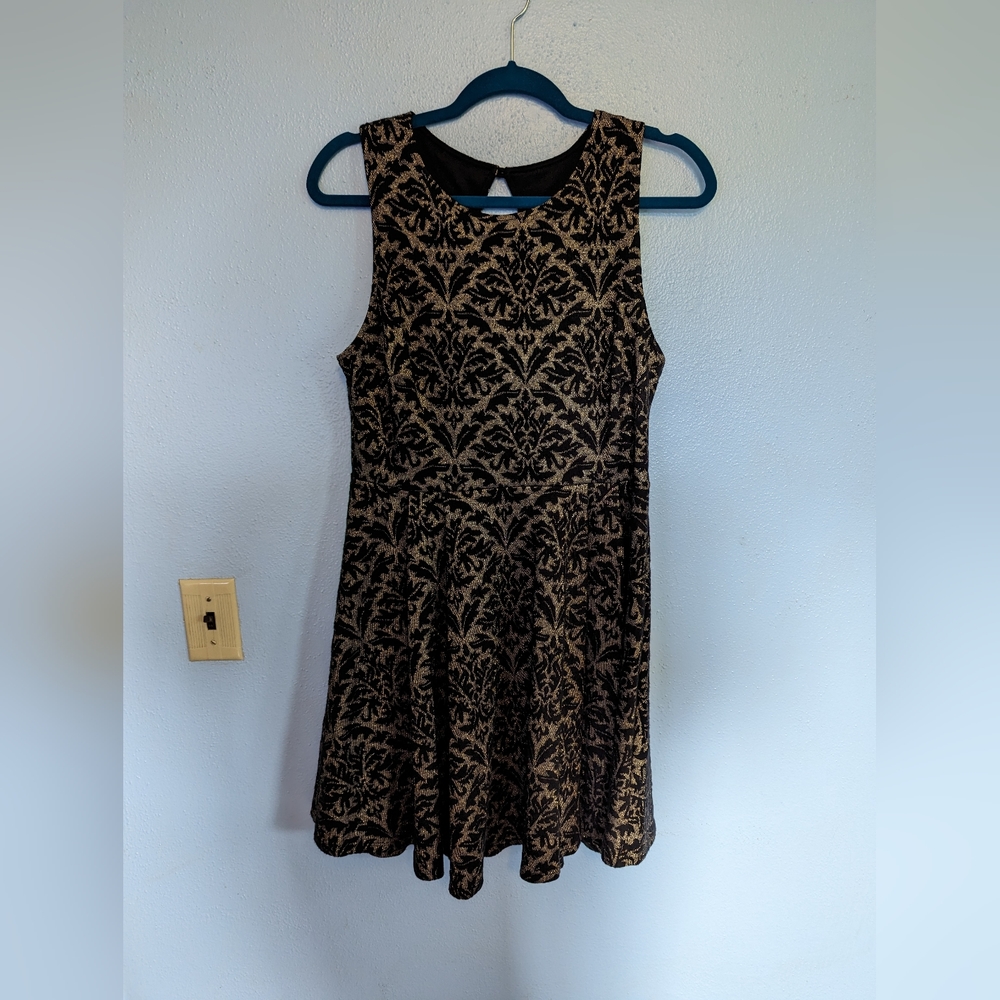 Black and Gold Dress